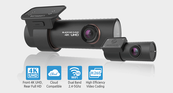 blackvue-dr900s-2ch-dash-cam-h.265-cloud-4k-uhd-dual-band-wi-fi- دوربین خودرو 4k شرکت یکتانگر