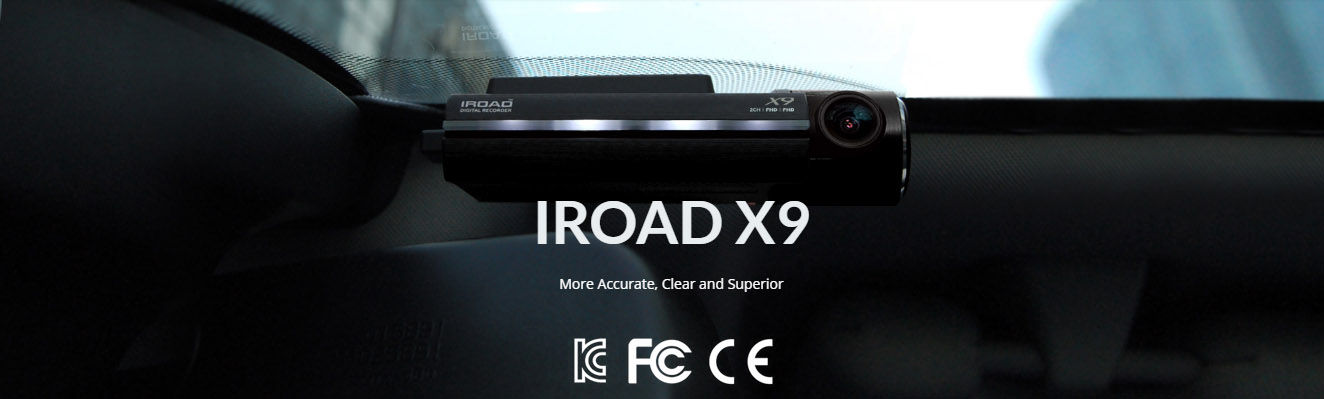 دوربین خودرو IROAD x9-دوربین هوشمند خودرو -جعبه سیاه خودرو-wifi-وای فای