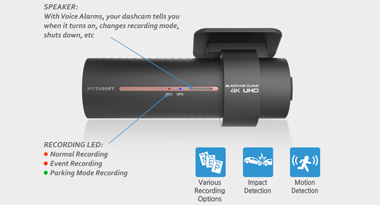 دوربین خودرو شرکت یکتانگر اصفهانblackvue-dr900s-dash-cam-speaker-impact-motion-detection
